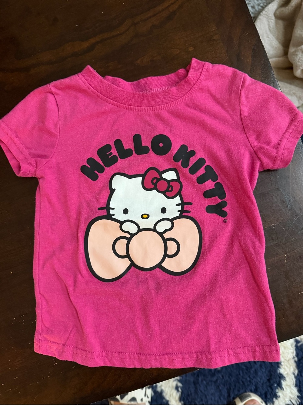 Hello Kitty Bright Pink Tee with Bow Graphic